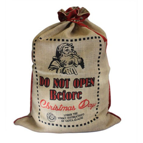 Sac du Père Noël - Ne pas ouvrir avant- Vendu par 1