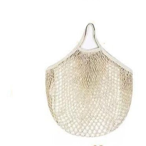 Sac en filet coton pliable, cabas réutilisable pour courses légumes fruits, poche de rangement écologique portable avec anse solide et léger