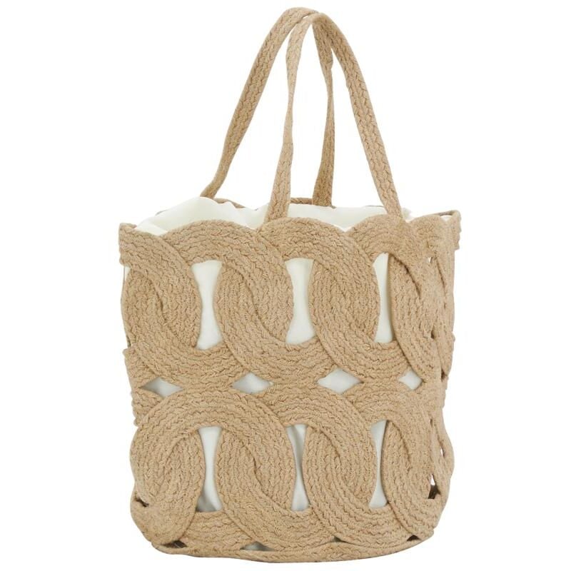 Sac en jute ajouré doublé coton