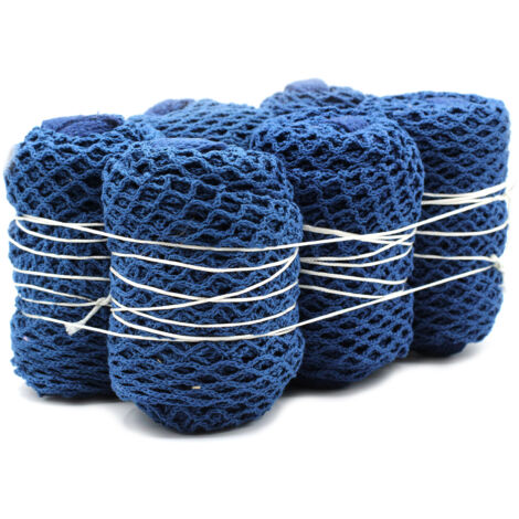 Sac en maille pur coton - Denim- Vendu par 1