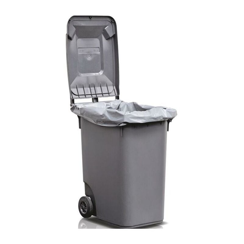 No-Name-Produkt Sac en plastique 240 l LD-PE gris 100 µm l.650/550xL1350 mm