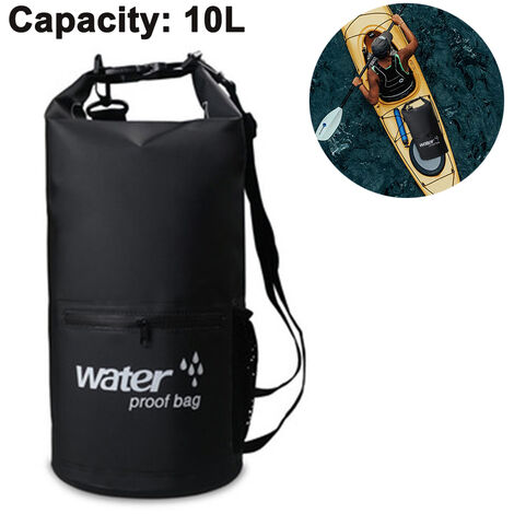 Sac Étanche Étanche Avec Poche Avant Zippée Pour Garder Le Matériel Au Sec Pour Le Kayak, La Plage, Le Rafting, Le Bateau, La Randonnée, Le Camping Et La Pêche Avec Étui De Téléphone Étanche.