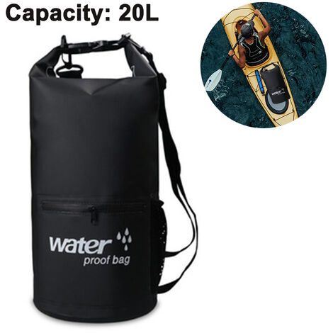 Sac Étanche Étanche Avec Poche Avant Zippée Pour Garder Le Matériel Au Sec Pour Le Kayak, La Plage, Le Rafting, Le Bateau, La Randonnée, Le Camping Et La Pêche Avec Étui De Téléphone Étanche.