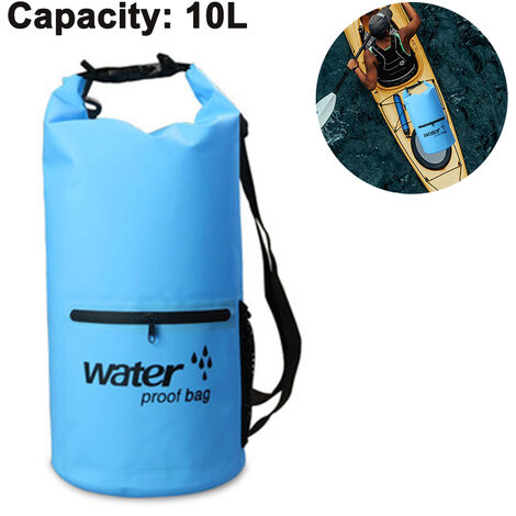Sac Étanche Étanche Avec Poche Avant Zippée Pour Garder Le Matériel Au Sec Pour Le Kayak, La Plage, Le Rafting, Le Bateau, La Randonnée, Le Camping Et La Pêche Avec Étui De Téléphone Étanche.