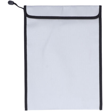 Sac étanche ignifuge 38x28cm, pochette multifonction avec fermeture éclair pour documents