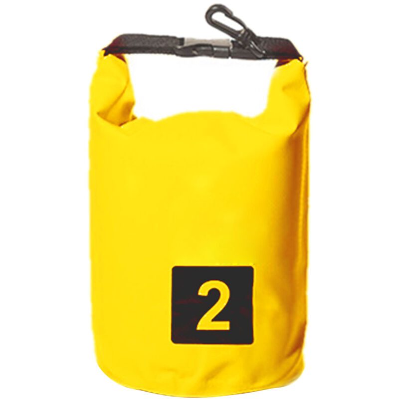 Sac étanche imperméable 2L jaune pour rafting camping extérieur moderne