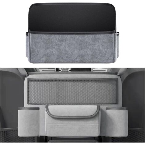 Sac filet auto entre sièges avant, décoration intérieure universelle, gris
