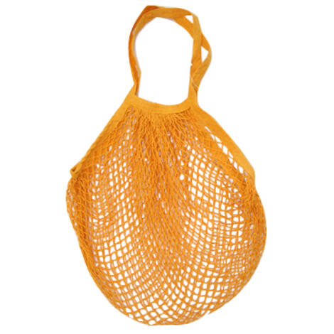 Sac Filet En Coton Jaune Moutarde - Sidebag