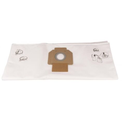 Sac filtrant pour aspirateur 7 L – Pack de 5 sacs non-tissés – Compatible Makita VC3012L, VC3012M, 446L – P84078