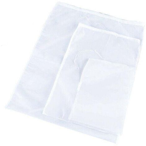 Sac filtre alimentaire réutilisable en nylon à mailles fines Micron pour lait végétal, café, 20 x 30 cm