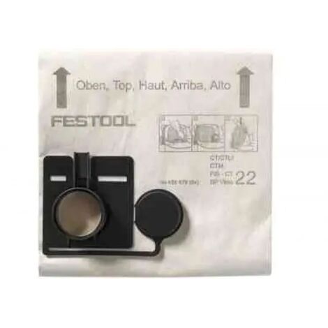 Sac filtre pour aspirateur FESTOOL FIS-CT SP VLIES/5 (5 pièces) - 456871