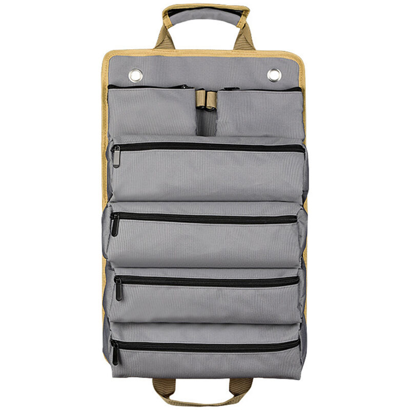 Meterk - Sac fourre-tout à outils en tissu Oxford, organisateur d'outils polyvalent avec 6 poches pour le stockage d'équipement d'outils