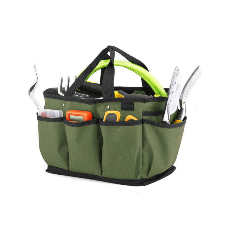 Sac Fourre-tout de Jardinage, Sac de Rangement d'Outil de Jardin et Organisateur à la Maison avec des Poches, Résistant à l'Usure et Réutilisable
