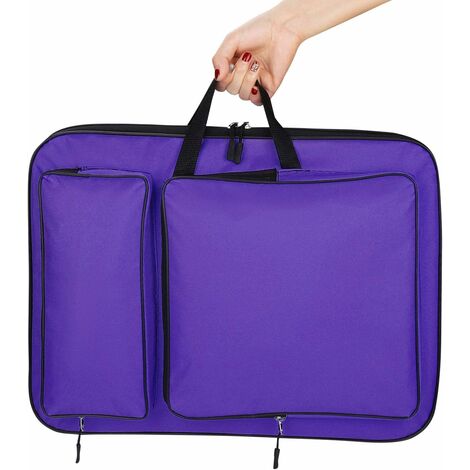 Sac fourre-tout de stockage d'œuvres d'art portable étanche (violet), kueatily-kueatily