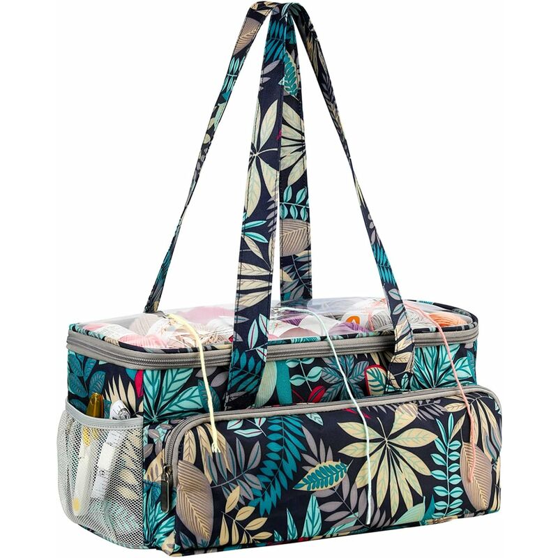 Serbia - Sac Fourre-Tout pour Rangement pour Fils Textiles,Sacs à Tricoter et Organisateurs à Tricoter,Sac de Projet de Crochet pour Les