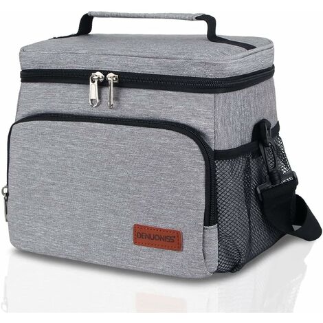 Sac isotherme, boîte à lunch portable, grand sac à lunch pour le travail, l'école ou le pique-nique, taille 241620cm