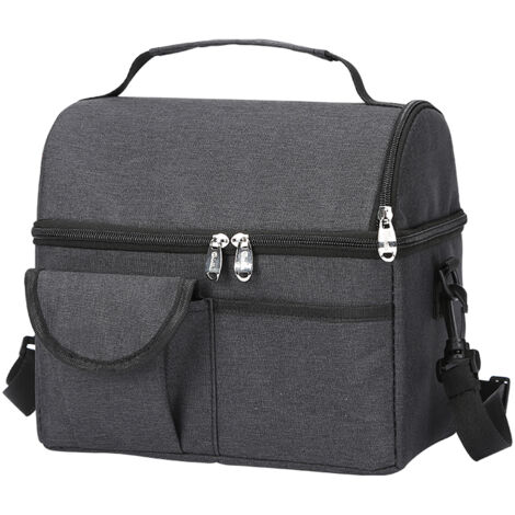 METERK Sac isotherme Portable à Double couche, sac à déjeuner fourre-tout pour Camping barbecue pique-nique activités de plein air