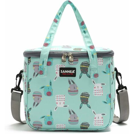 Sac isotherme pour femme Sac à déjeuner réutilisable Sac de réfrigérateur avec sangle réglable et fermeture éclair pour femme et enfant Sac à déjeuner pour camping, école de travail (Totoro)