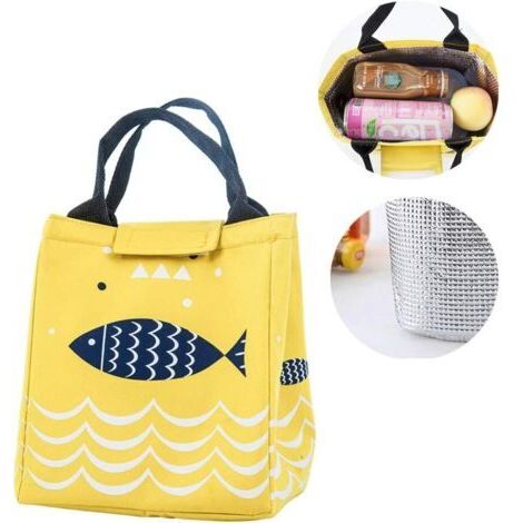 Sac Isotherme Repas Bureau, Sac Pique Niques Isotherme, Sac de Pique-Nique Réutilisable, pour Femme/Homme/Enfants/Filles,école et Bureau,