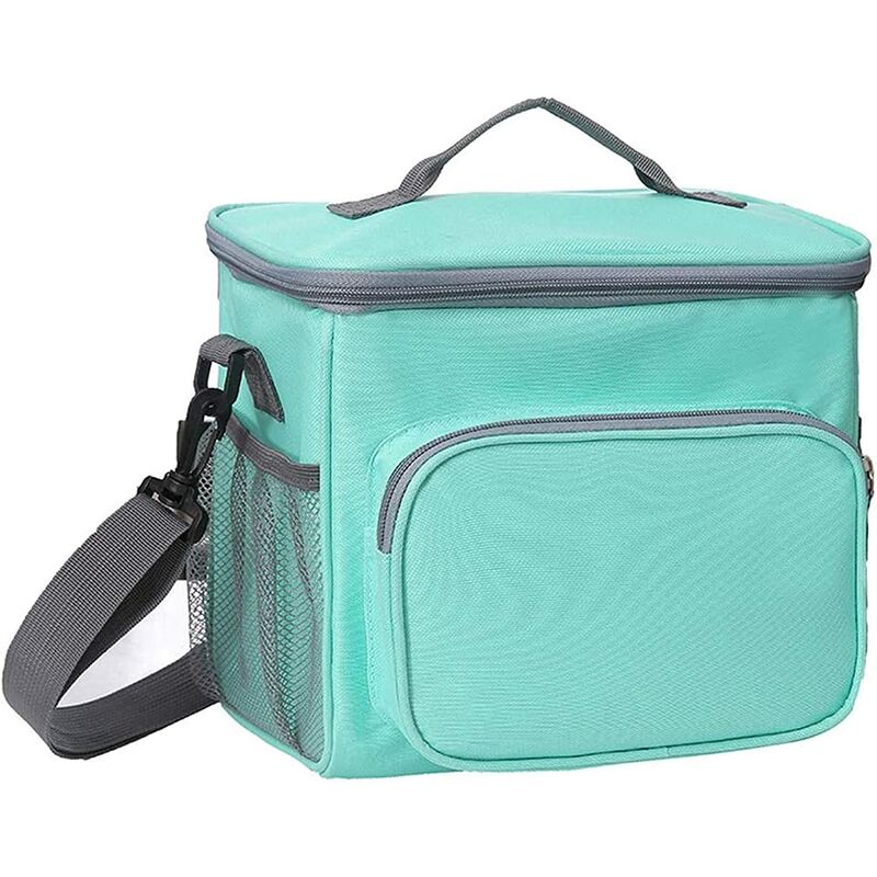 Sac Isotherme Repas,Glaciere Souple Isotherme Grande Capacité Lunch Bag pour Déjeuner, école, Bureau, Pique-Nique avec Bandoulière Détachable (vert)