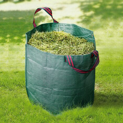 Sac pliable pour feuilles et déchets de jardin 120L avec base respirante