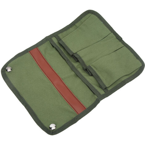 Sac latéral de chaise de camping avec poches multiples, parfait pour la pêche, pique-nique et activités extérieures en toile vert OD