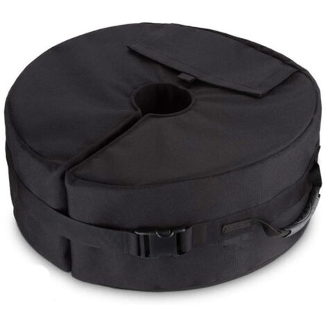 Sac Lestage Pour Parasol - 46 x 46 x 15 cm - Compatible Support Jusqu'à 10 cm - Remplissage Sable Jusqu'à 38,5 kg - Tissu Oxford 600D - Fermeture PVC