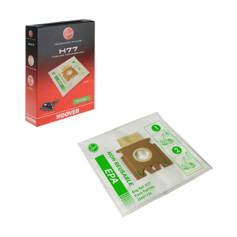 Candy - Sacs microfibres par 4 H77 35601734 pour Aspirateur hoover , space explorer