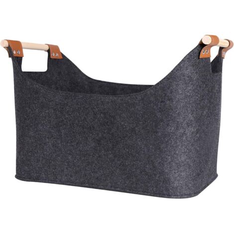 Sac panier pliable en feutre pour le rangement