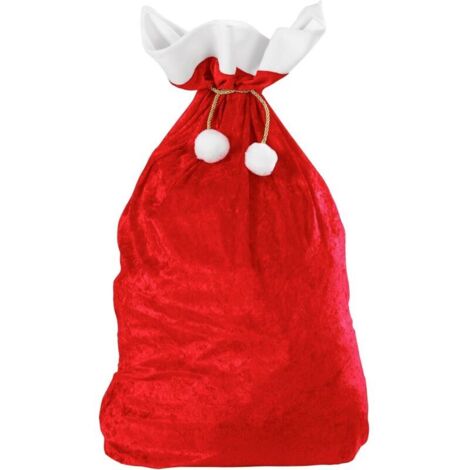 Sac Père Noël, rouge, 70100cm, 1 sac à dos cadeau, accessoire de décoration de Noël.