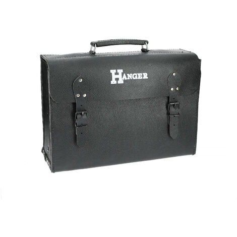 Sac porte-outil noir en cuir 41 x 28 x 15 cm - HANGER - 510010