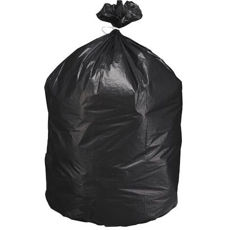 Sac poubelle 110 litres gris économique - Paquet de 200 - Maxiburo