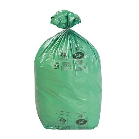 Sac poubelle 110 litres NF écologiques - carton de 200