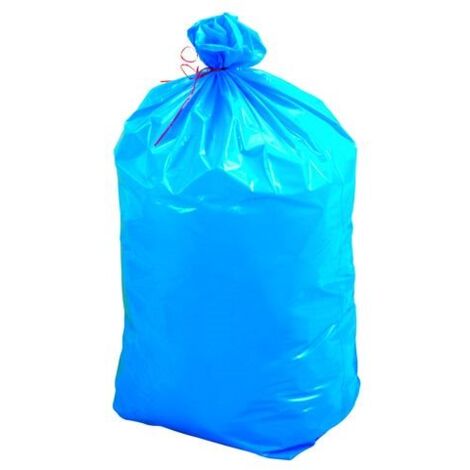 Sac poubelle 110 litres tri sélectif bleu opaque - carton de 200 - Maxiburo