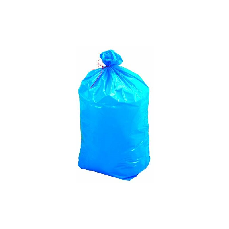 Jm Plast - Sac poubelle 110 litres tri sélectif bleu opaque - carton de 200