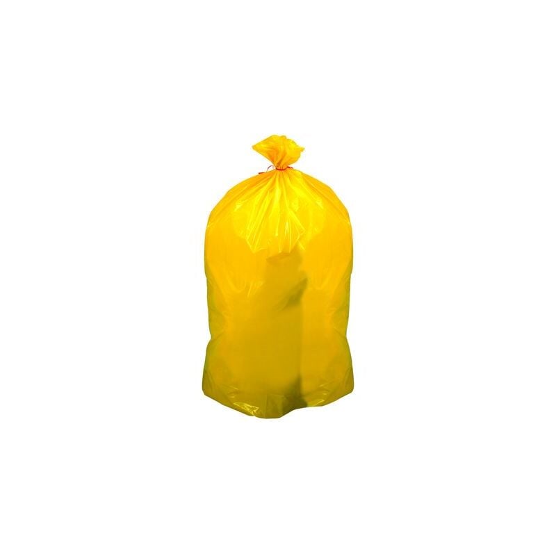 Sac poubelle 110 litres tri sélectif jaune - carton de 200 - Maxiburo