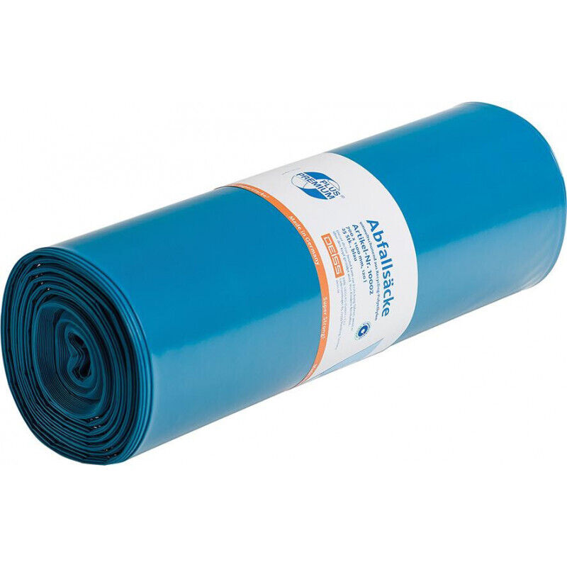 FP - Sac poubelle 120 l bleu ldpe super résistant