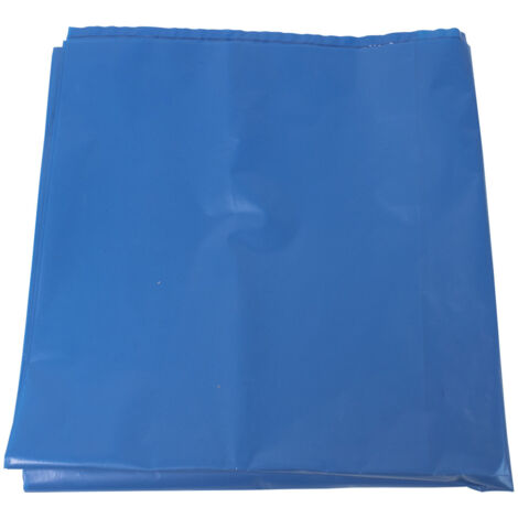 Sac poubelle 240 l, avec soufflet latéral, env. 90 µ, bleu, en vrac