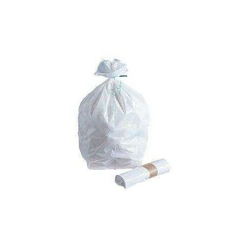 Sac poubelle 50l blanc - 14 microns - carton de 500 - PROM HD050WS001 - Sac poubelle de 5 à 50 litres - PROMOSAC
