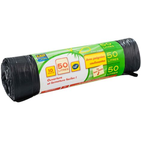 Lot De 20 Sacs Poubelle Bleu 140L DEISS PREMIUM - Ultra Résistants Et Écologiques
