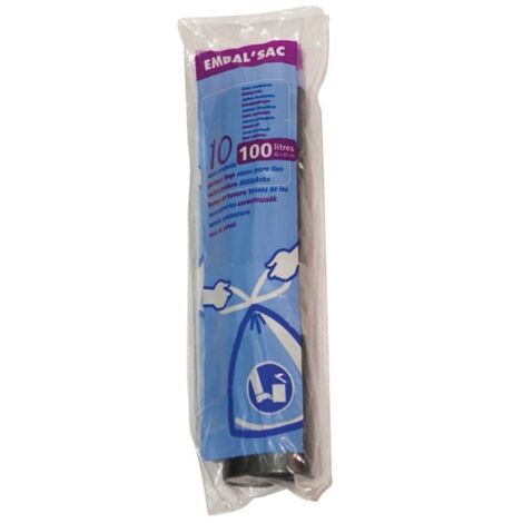 Sac Poubelle à Lien Coulissant 100 L H 90 X L 82 Cm - 24 Microns