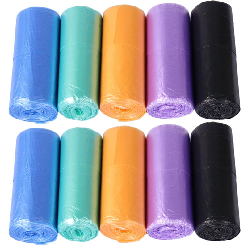 Feiyue - Sac poubelle à usage unique 10 volumes 200 pièces Sac poubelle portable Sac poubelle à usage unique épais Sac poubelle à bouche plate pour