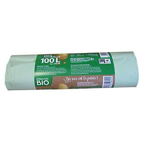 Sac Poubelle Bio 100l X15 Trans 30microns -