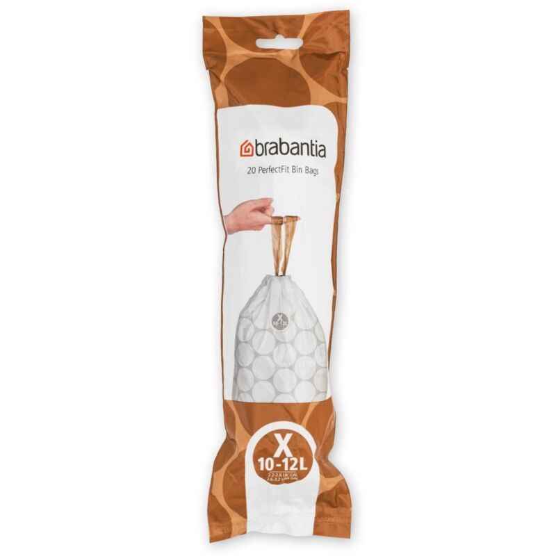 Brabantia - Sac poubelle PerfectFit Code x 10-12L 20 pièces