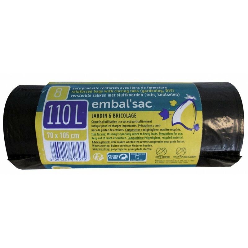 Sac poubelle de 110 l renforcé 105 x 70 8