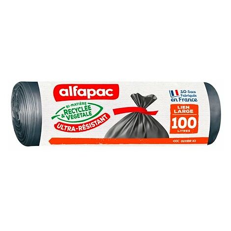 Sac poubelle maxi poids Alfapac 100 Litres - Colis de 30