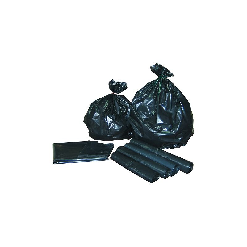 Sac poubelle noir 130L rouleau de 25 sacs Global Hygiene