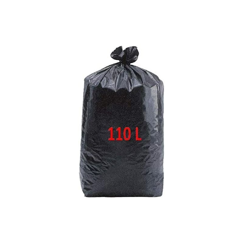 Sac poubelle noir haute resistance 110 Litres - cartons de 200 sacs poubelles