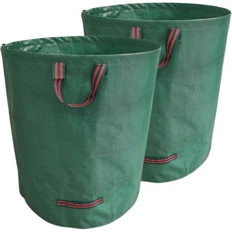 Sac poubelle, sac poubelle de jardin réutilisable, tissé en PP, sans couvercle, 45 × 76 cm