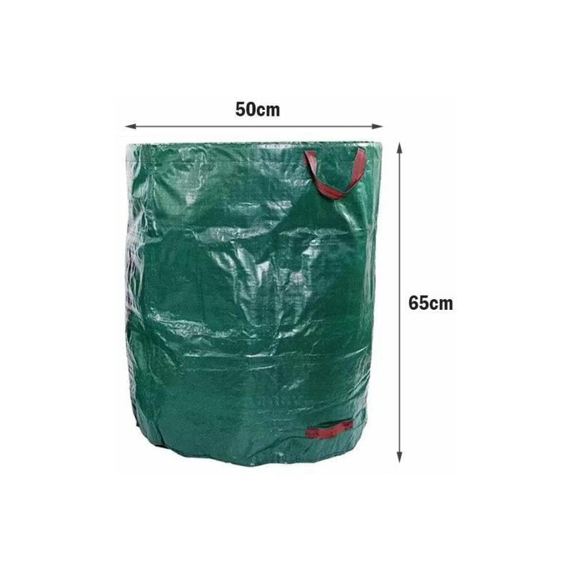 Live House - Sac poubelle vert pliable robuste grande capacité jardin pliable réutilisable pp sac à ordures Extérieur